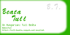 beata tull business card